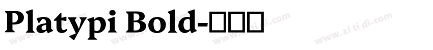 Platypi Bold字体转换